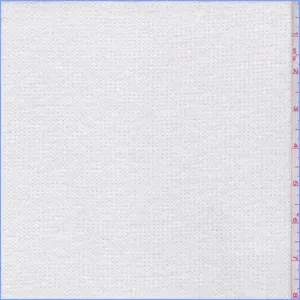 2 1/2 YD PC-White Polyester Thermal Knit Fabric