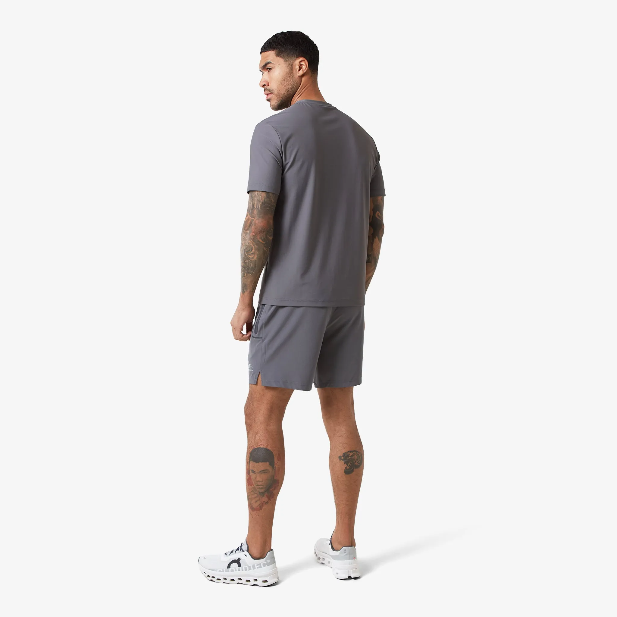 2-Pack Heat Seal Zip Pocket T-Shirts | Black/Grey