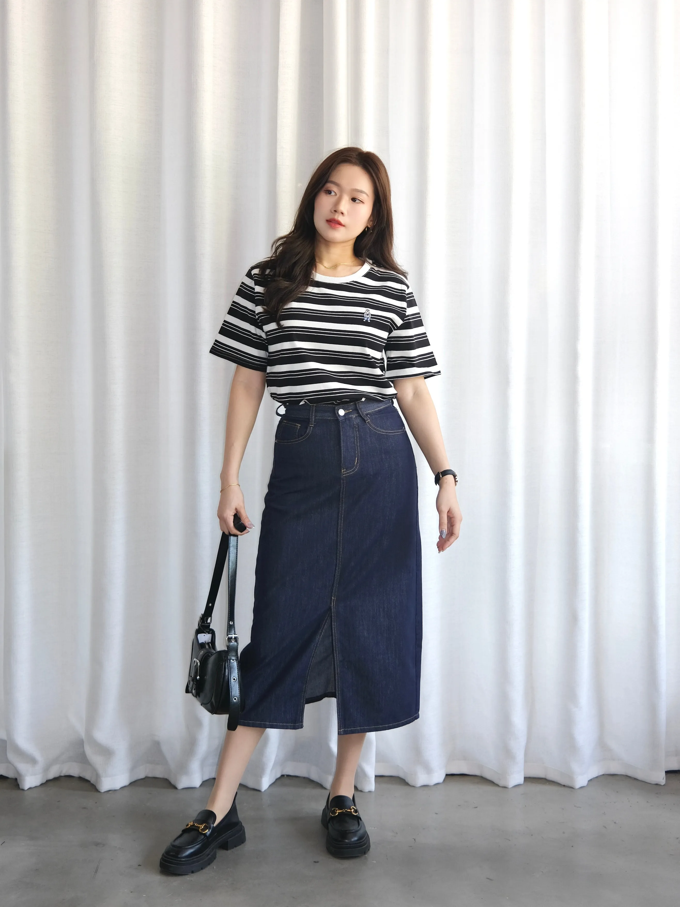 ACEWIN Short Sleeve Striped T-Shirt (Free Size) 110361