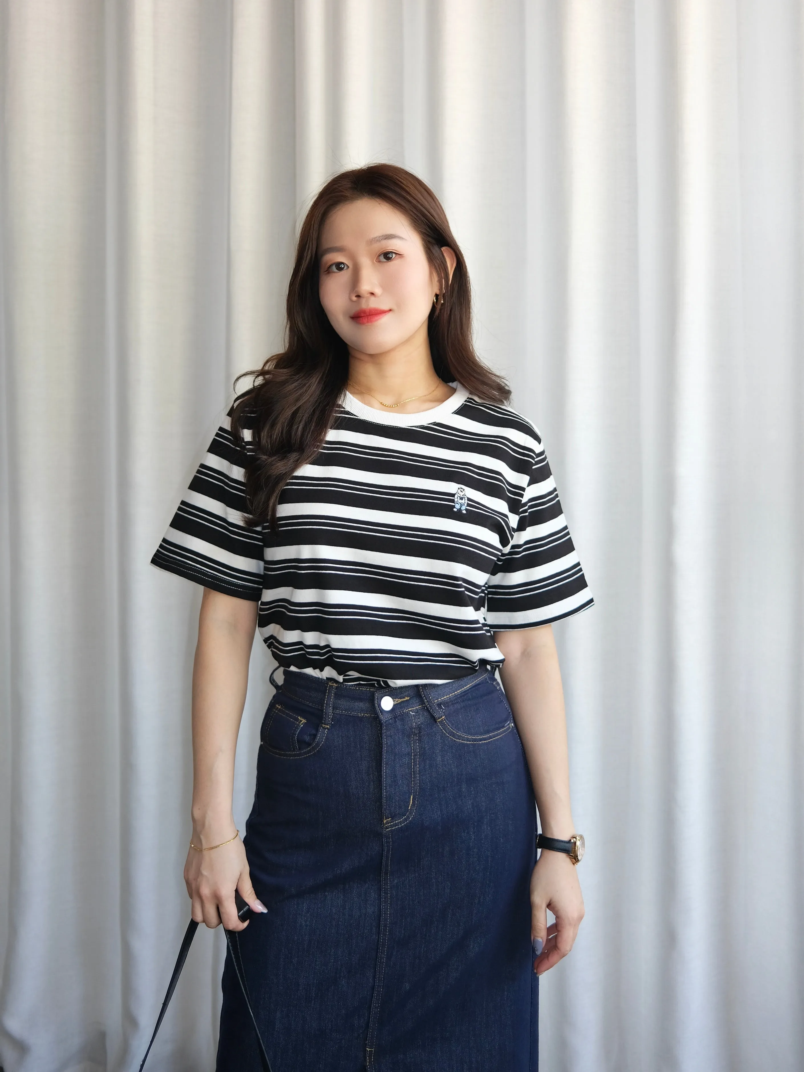 ACEWIN Short Sleeve Striped T-Shirt (Free Size) 110361