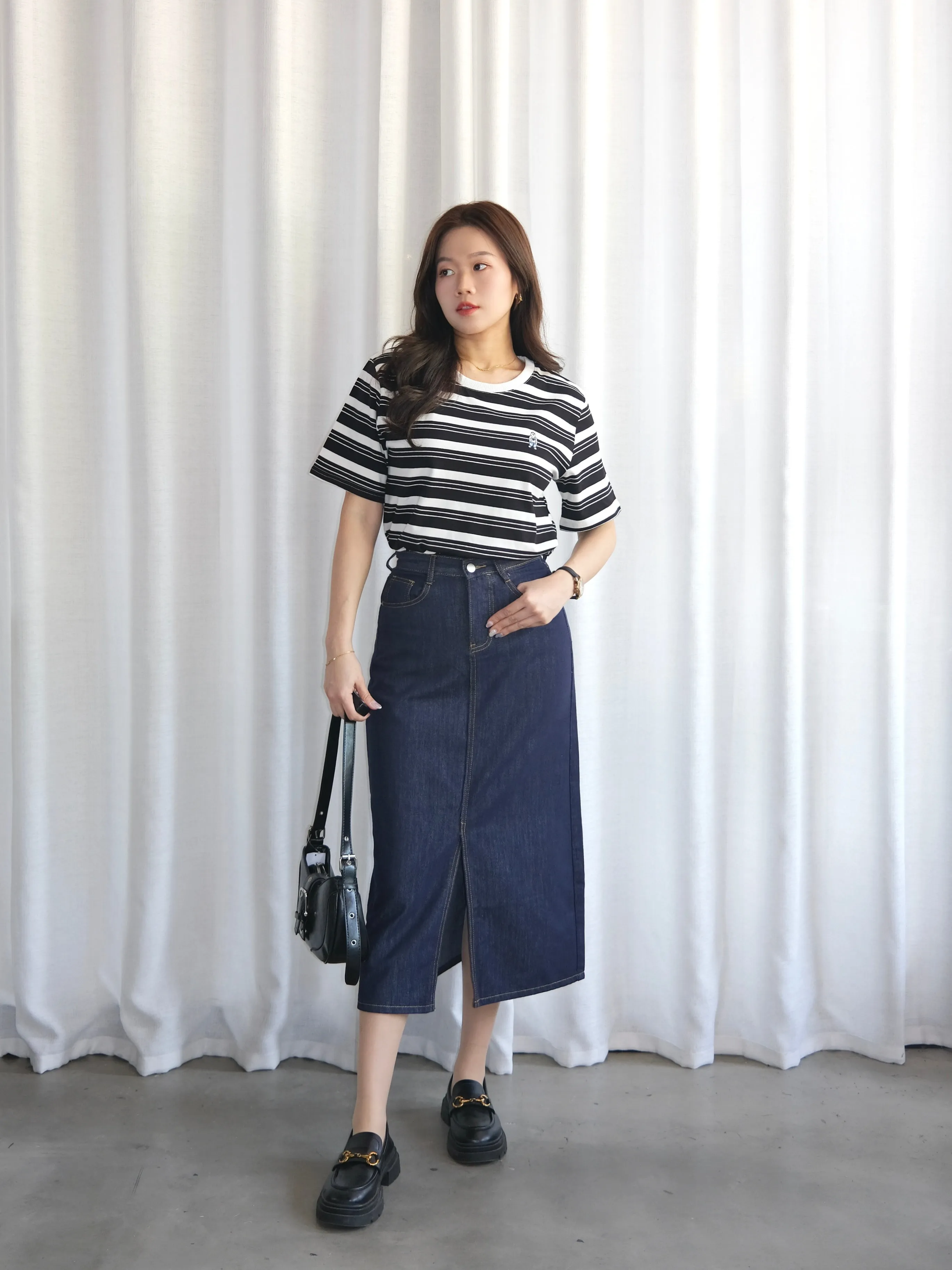 ACEWIN Short Sleeve Striped T-Shirt (Free Size) 110361
