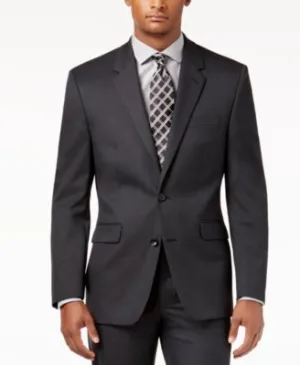Alfani Mens Jacket Traveler Solid Classic-F Charcoal 44R