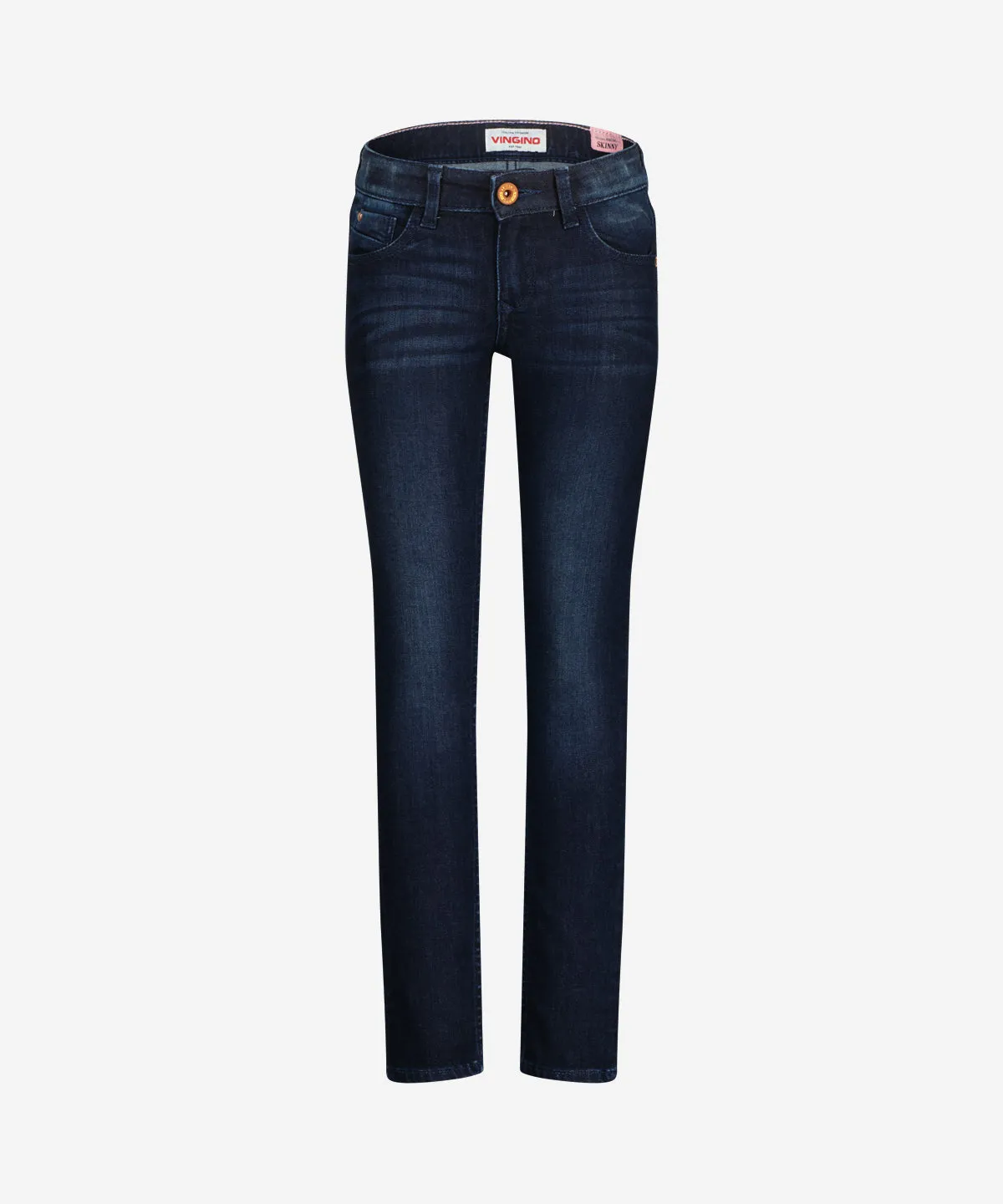 Amia Skinny Jeans Deep Dark Blue Denim