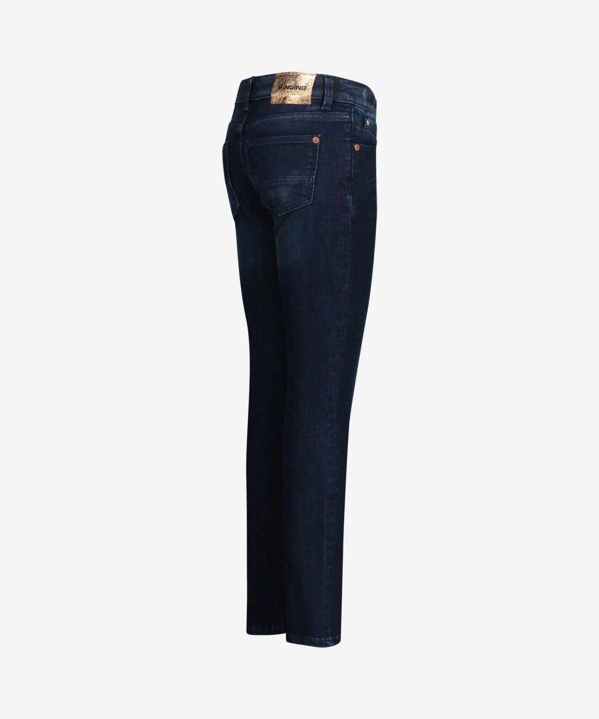 Amia Skinny Jeans Deep Dark Blue Denim