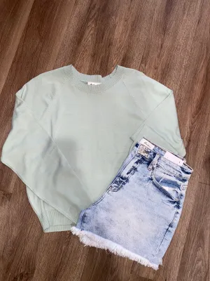 Another Love Maritza Lightweight Sweater- Green