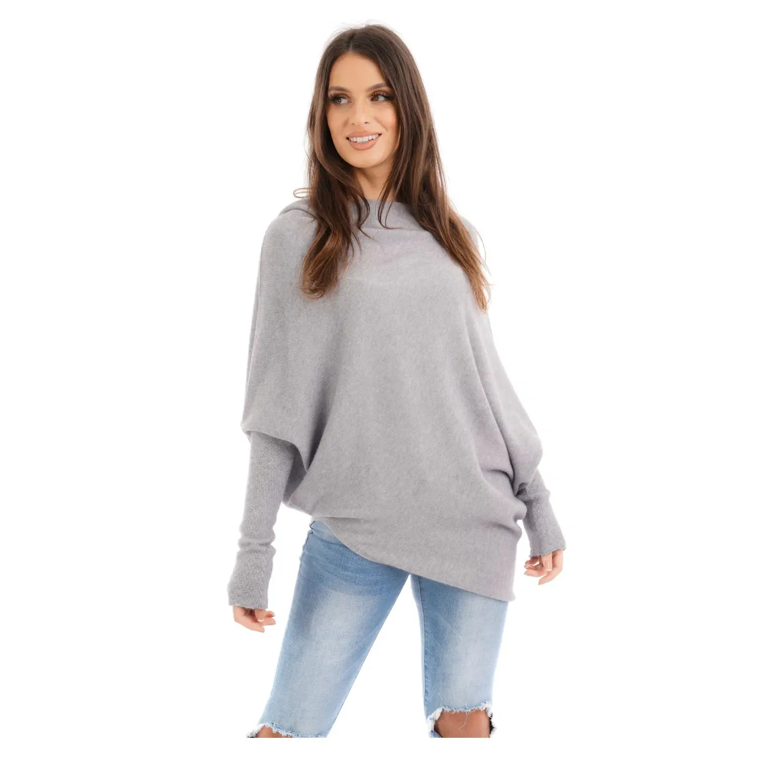 Audrey  Asymmetric Knitted Jumper