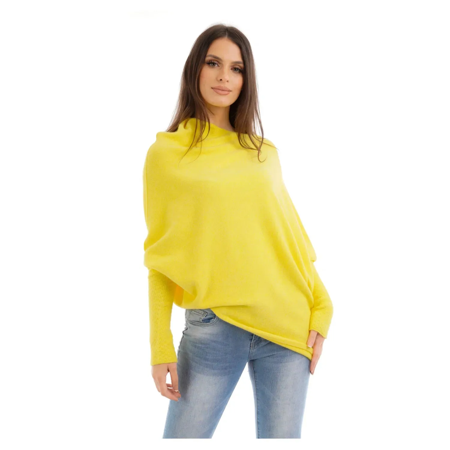 Audrey  Asymmetric Knitted Jumper