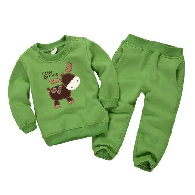 Baby Unisex Animals Sweatshirts Pants Outfit
