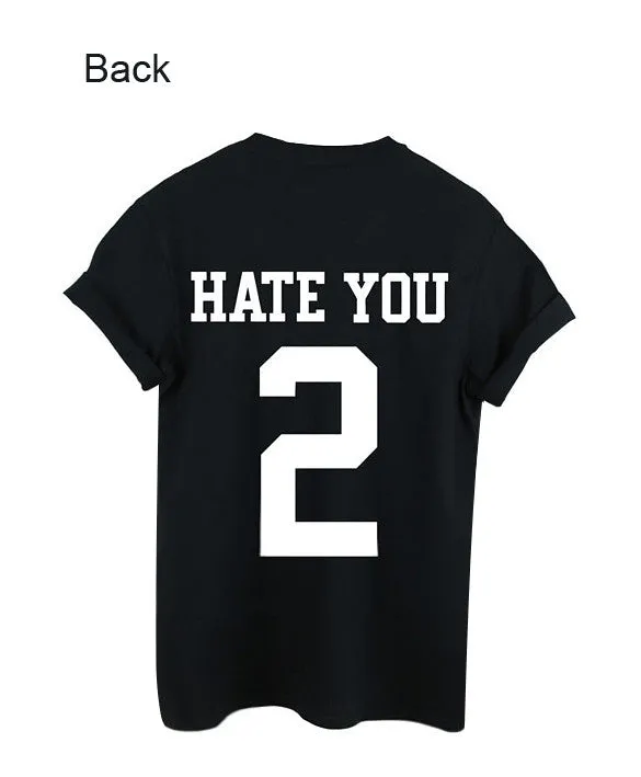 Back Print Plus Size Short Sleeves Black Loose T-shirt