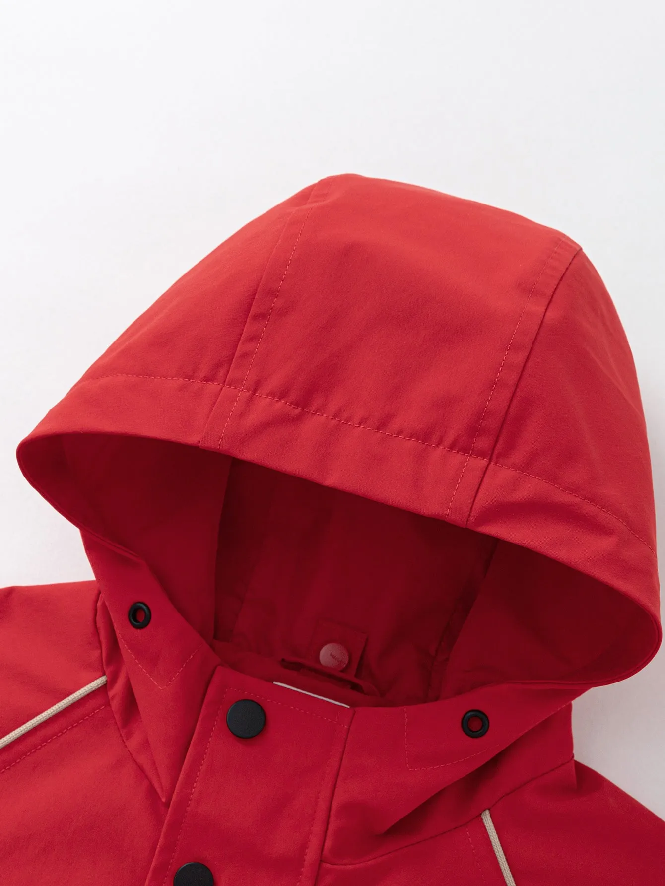 Balabala Boys' Jacket Color Blocked Hooded Two Piece Set 2025 New Spring Workwear Style