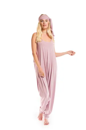 BAMBOO BAGGY JUMPSUIT ROSEWOOD