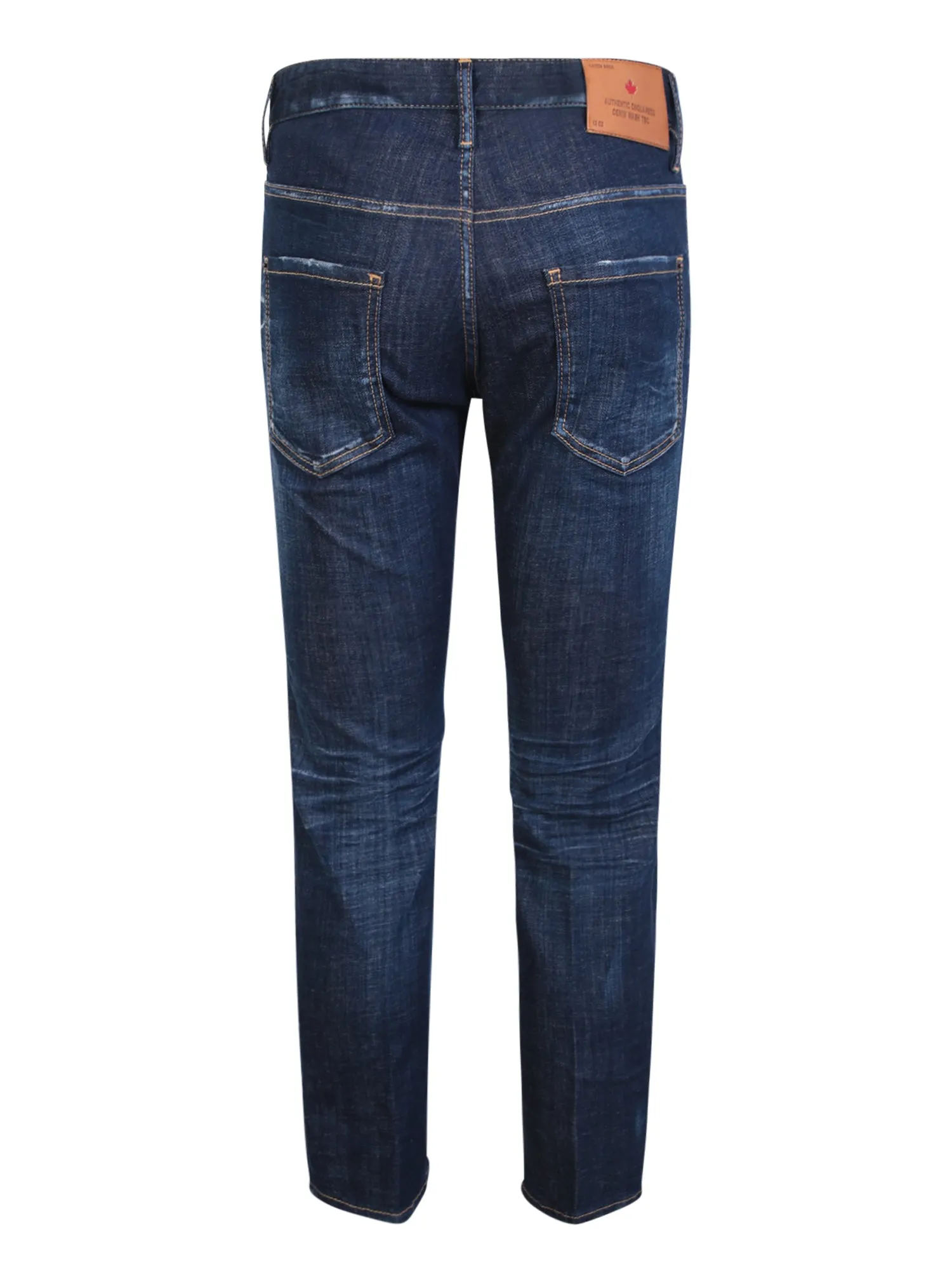 Bleach-Effect blue jeans