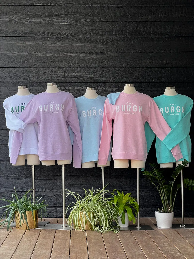 Burgh Lightweight Sweatshirt - White/Green