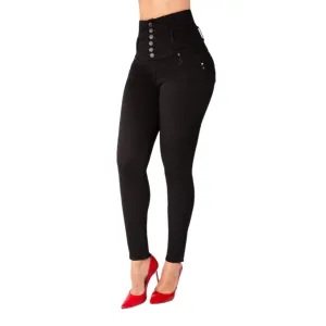 BUTT LIFTING JEANS BLACK TK484