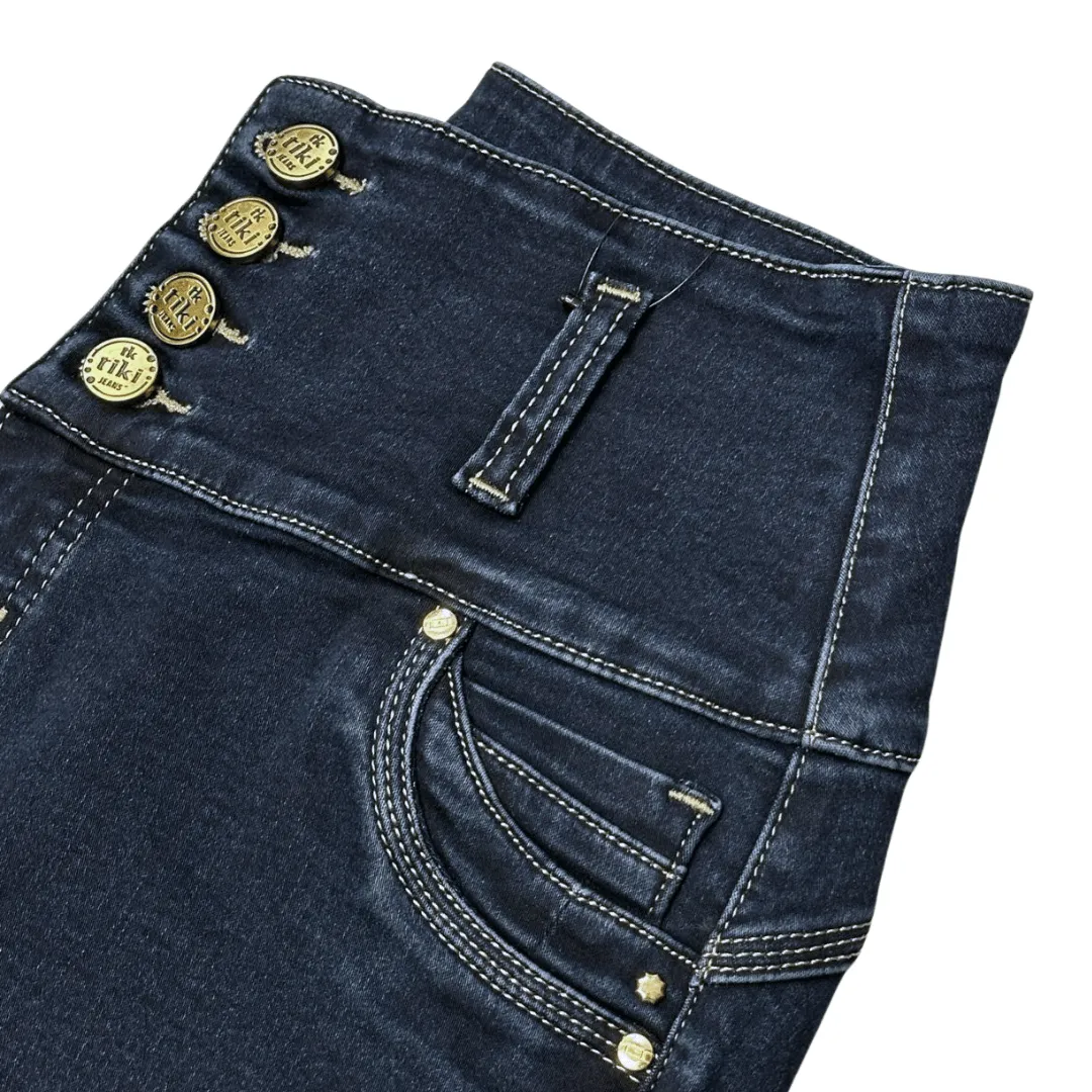 BUTT LIFTING JEANS FLARE MIDNIGHT BLUE TK421