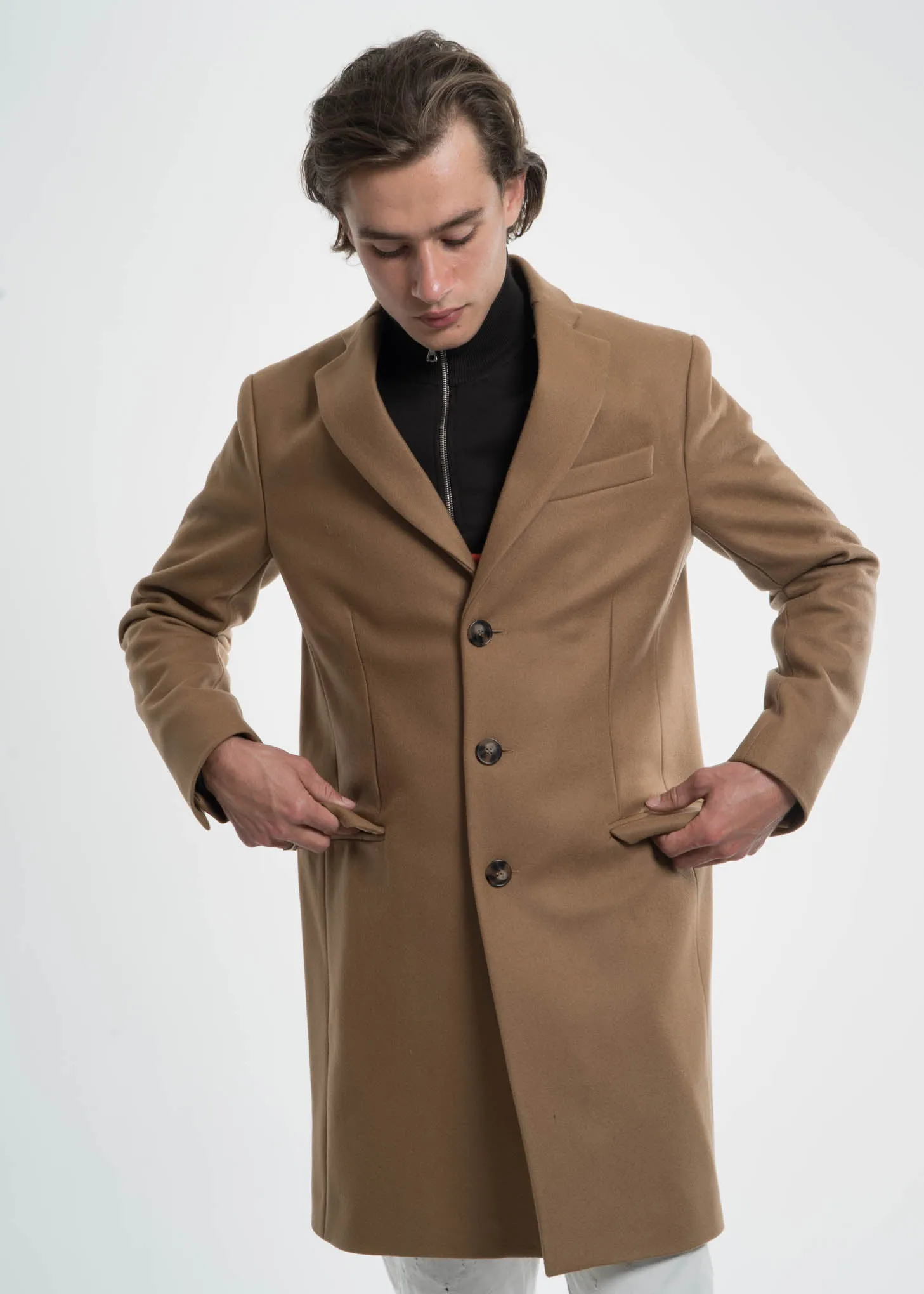 Camel Magnus Wool Coat