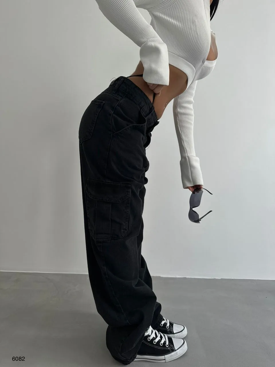 Cargo Straight Leg Jeans