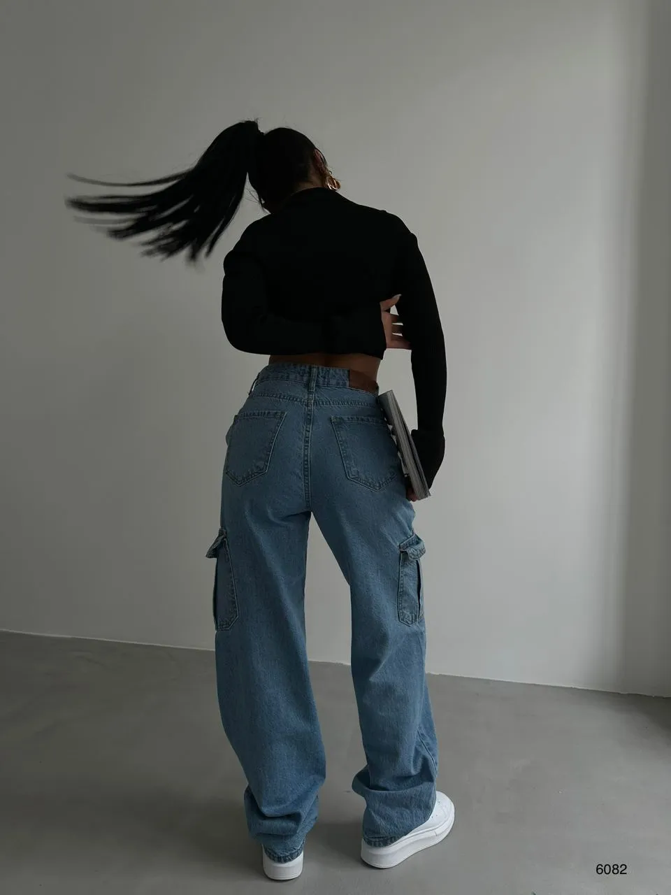 Cargo Straight Leg Jeans