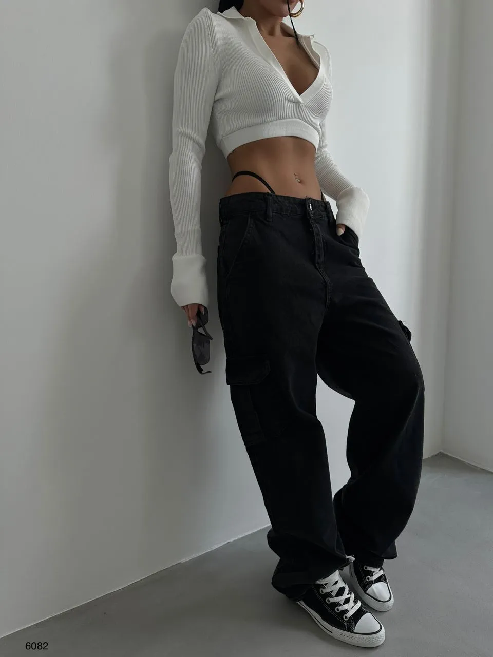 Cargo Straight Leg Jeans