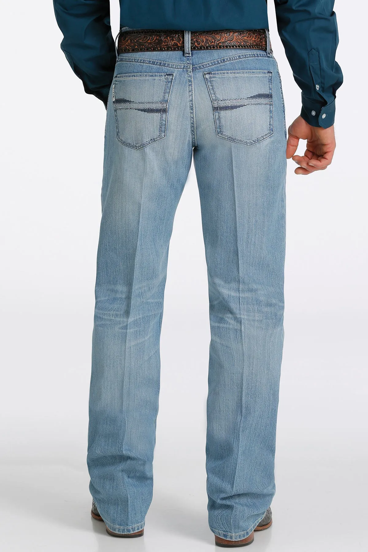 Cinch White Label Performance Straight Leg - LIGHT STONE WASH