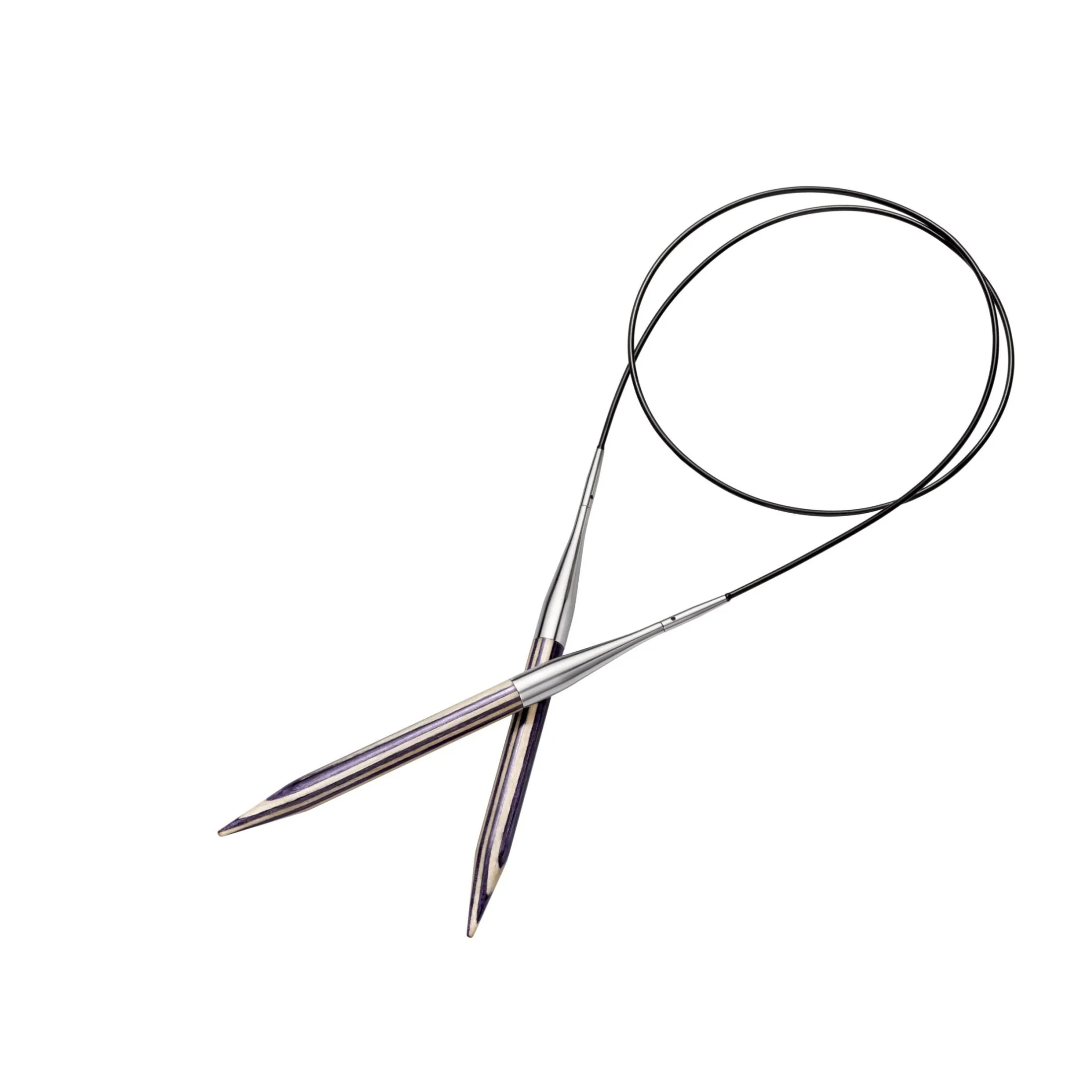 Circular Knitting Needles Set, Interchangeable, Wood, 4-10mm