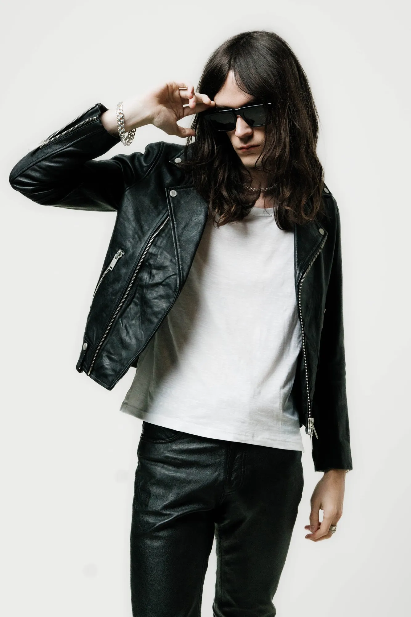 COLT LEATHER BIKER JACKET |  VINTAGE BLACK