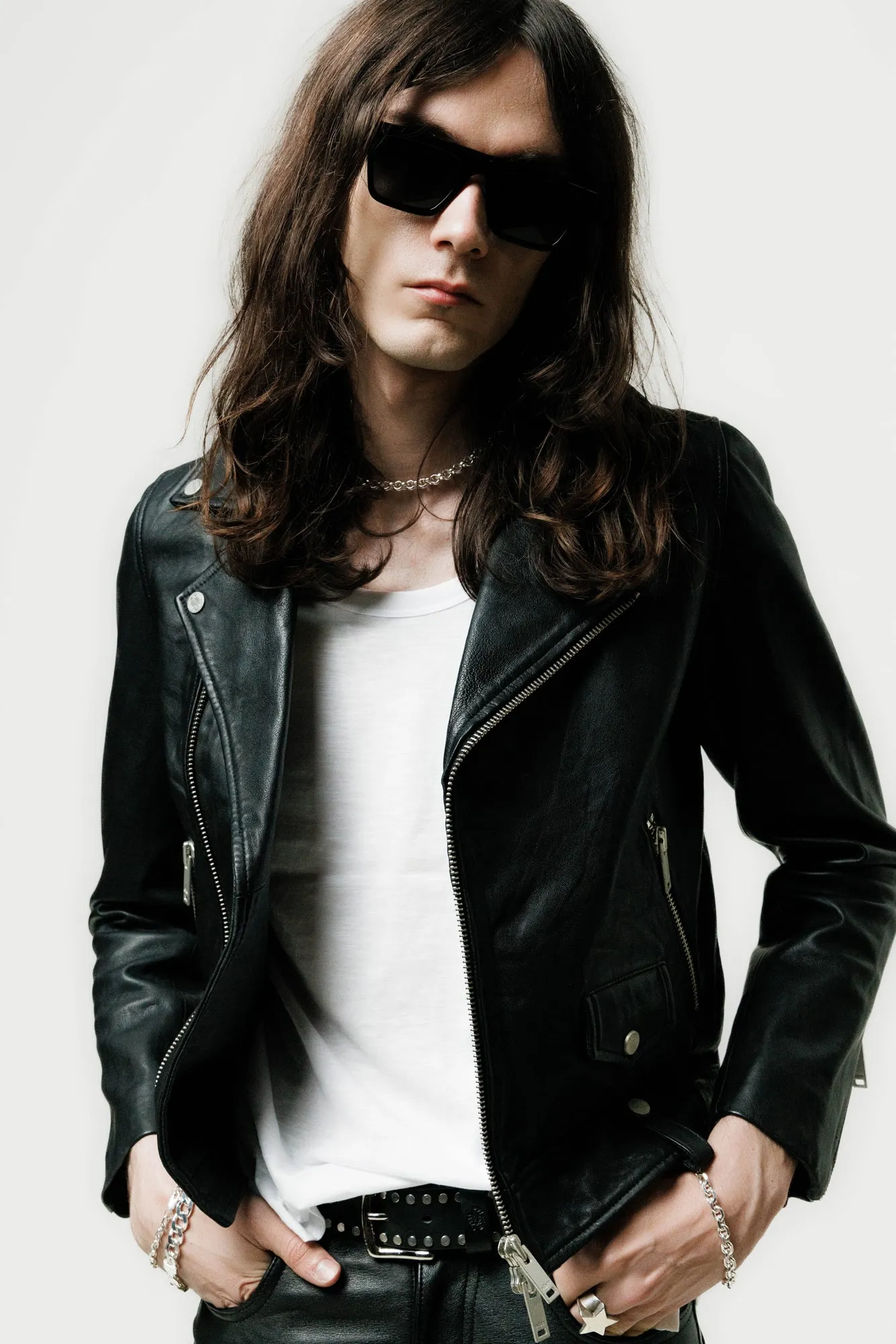 COLT LEATHER BIKER JACKET |  VINTAGE BLACK