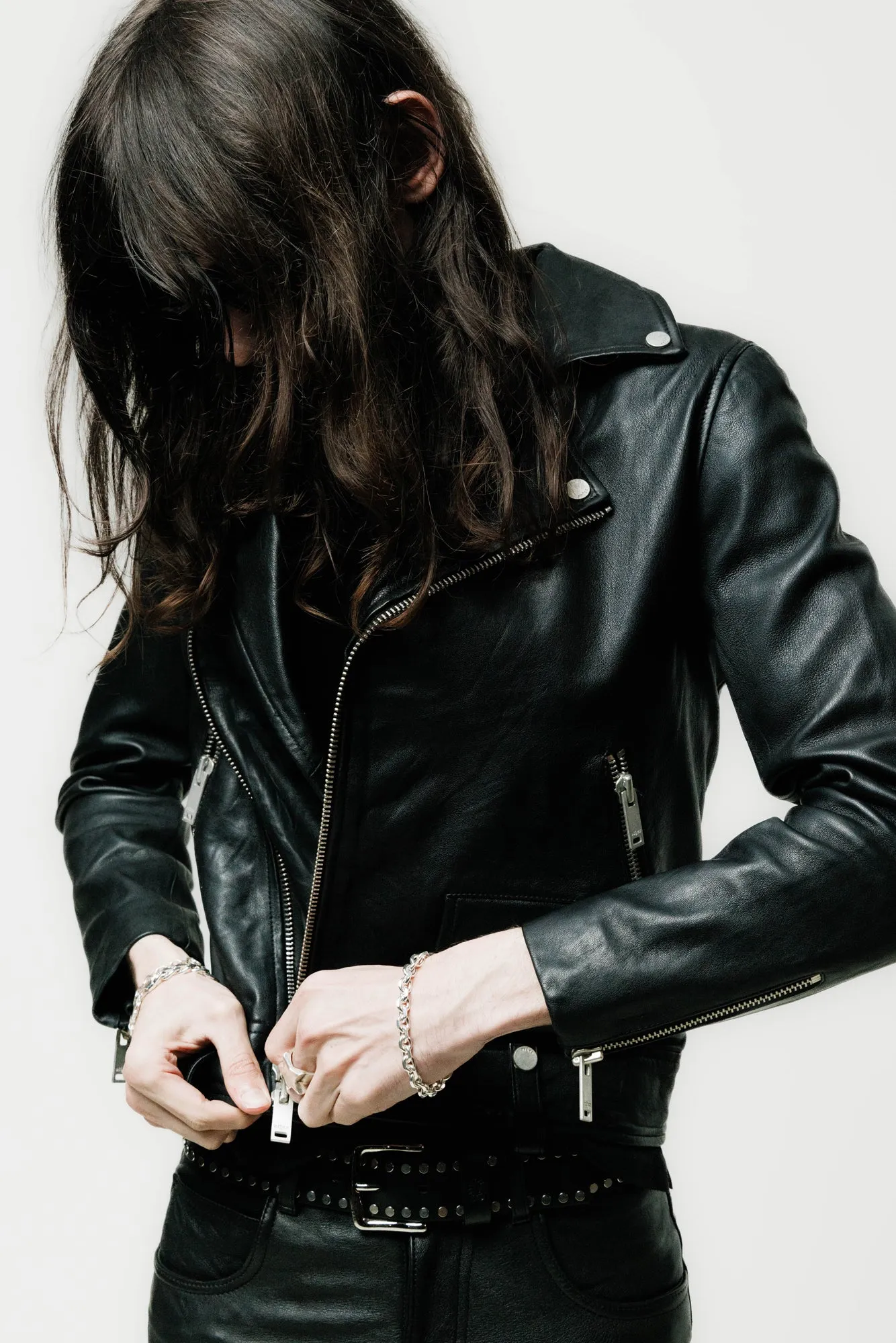 COLT LEATHER BIKER JACKET |  VINTAGE BLACK