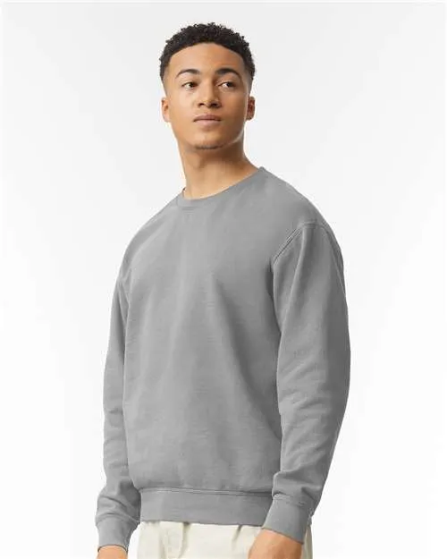 Comfort Colors Garment-Dyed Lightweight Fleece Crewneck Sweatshirt in Grey, Small