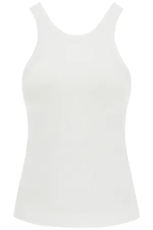 curved rib tank top 211 437 772 WHITE