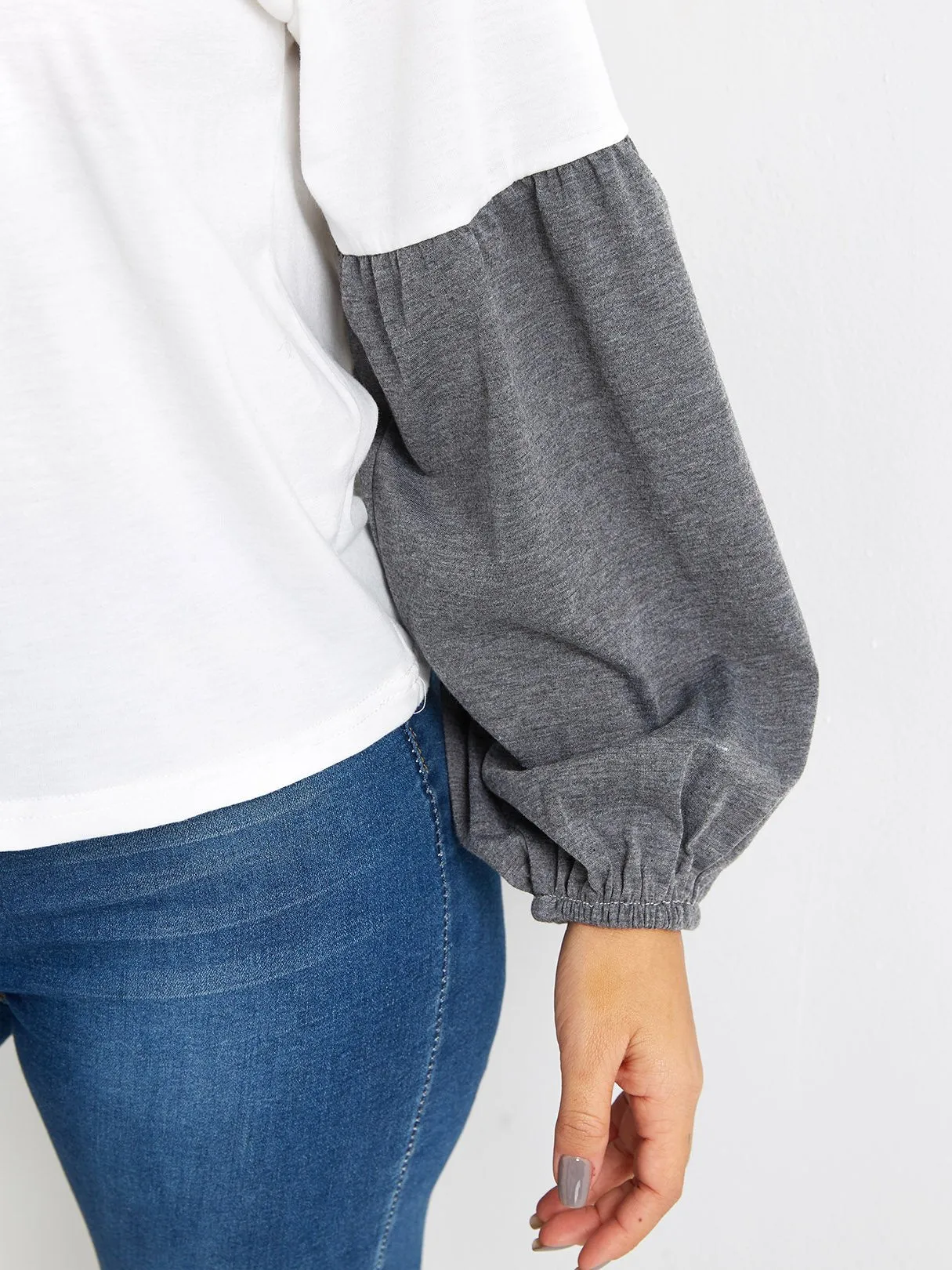 Custom Crew Neck Plain Long Sleeve Tee