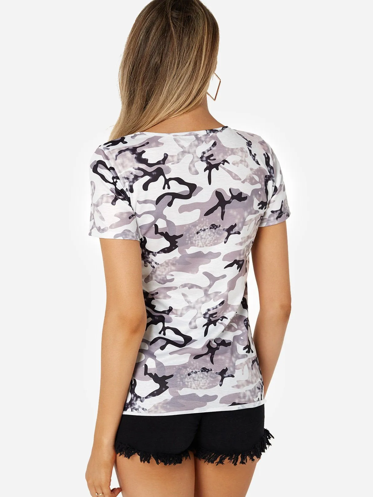Custom Round Neck Side Pockets Short Sleeve T-Shirts