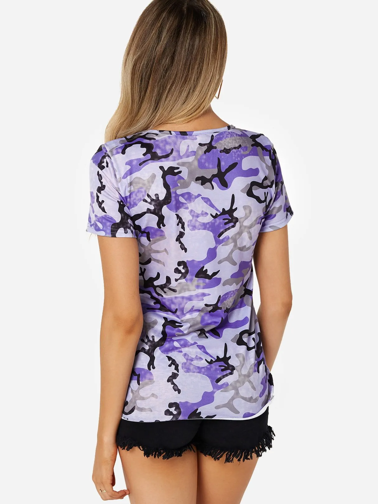 Custom Round Neck Side Pockets Short Sleeve T-Shirts