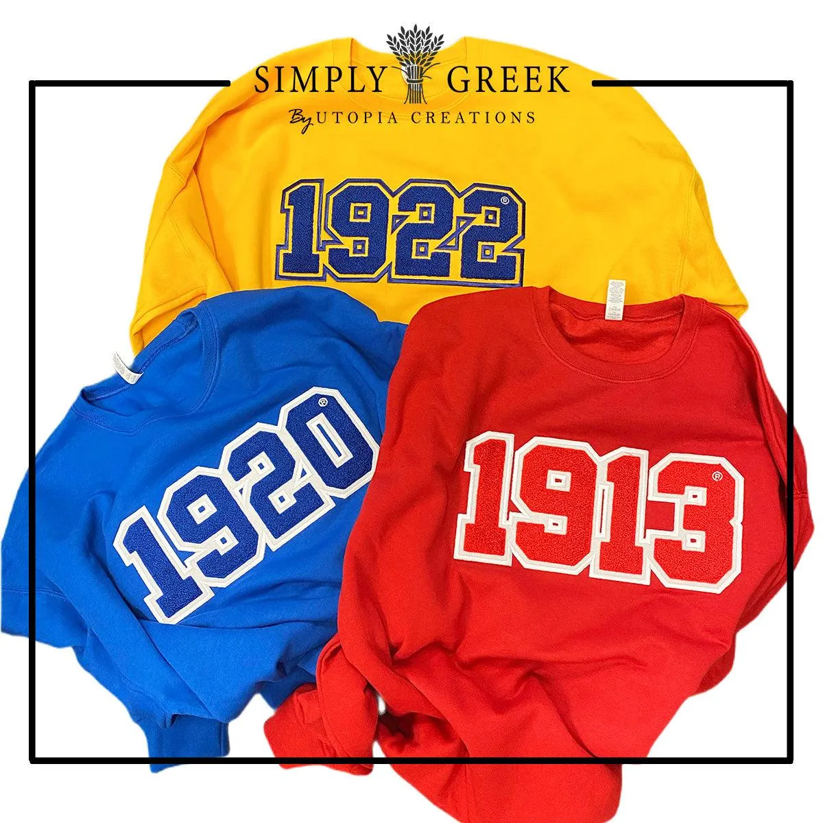 Delta 1913 Founding Year Crew Neck Sweatshirt