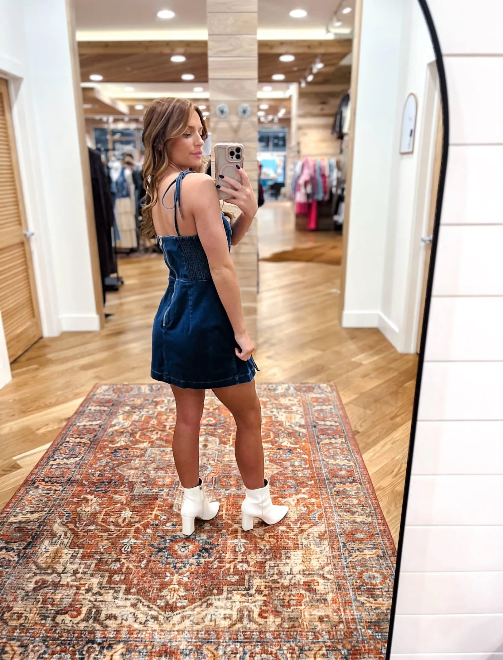 Denim Chic Dark Romper