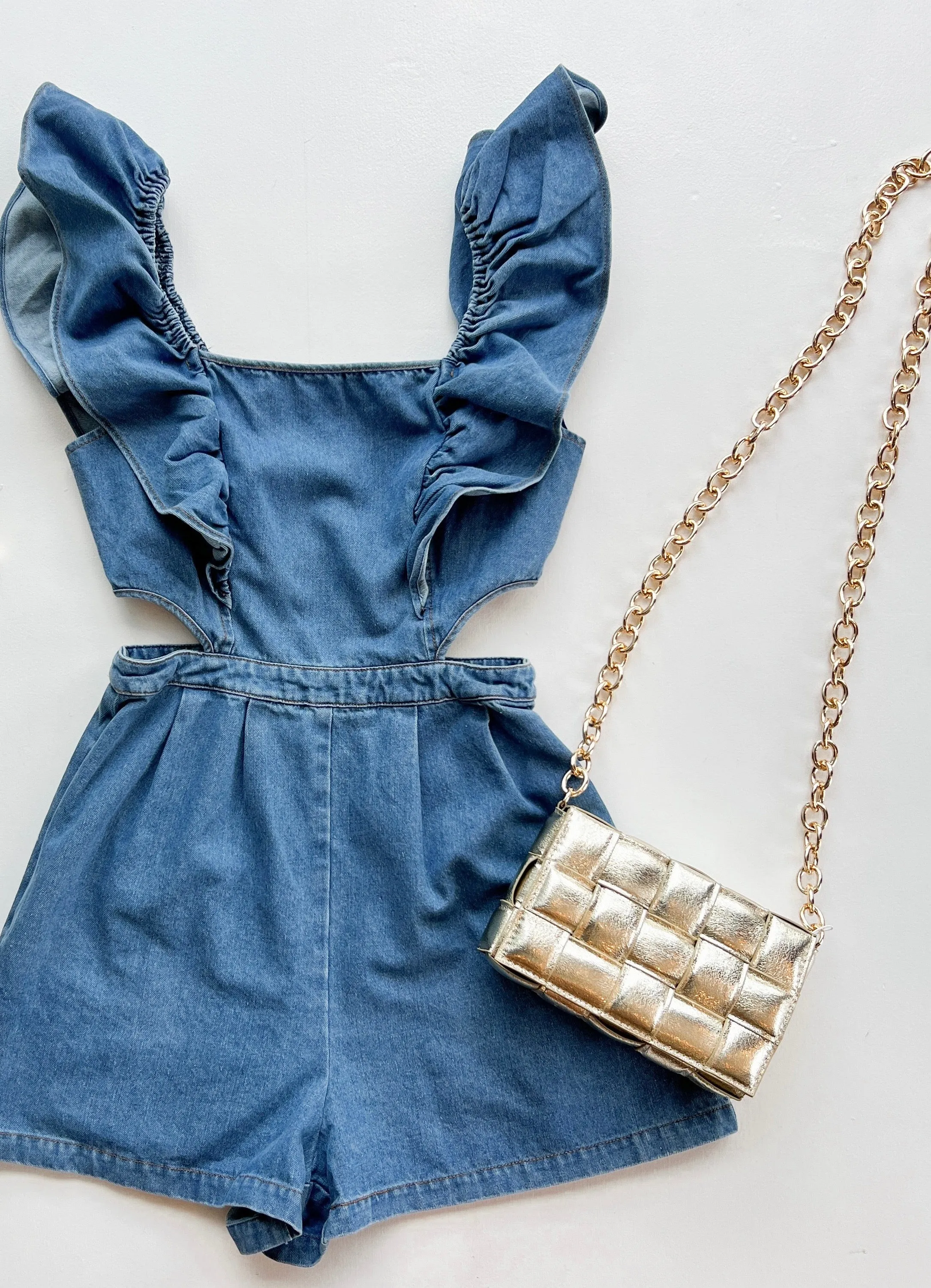 Diva In Denim Romper