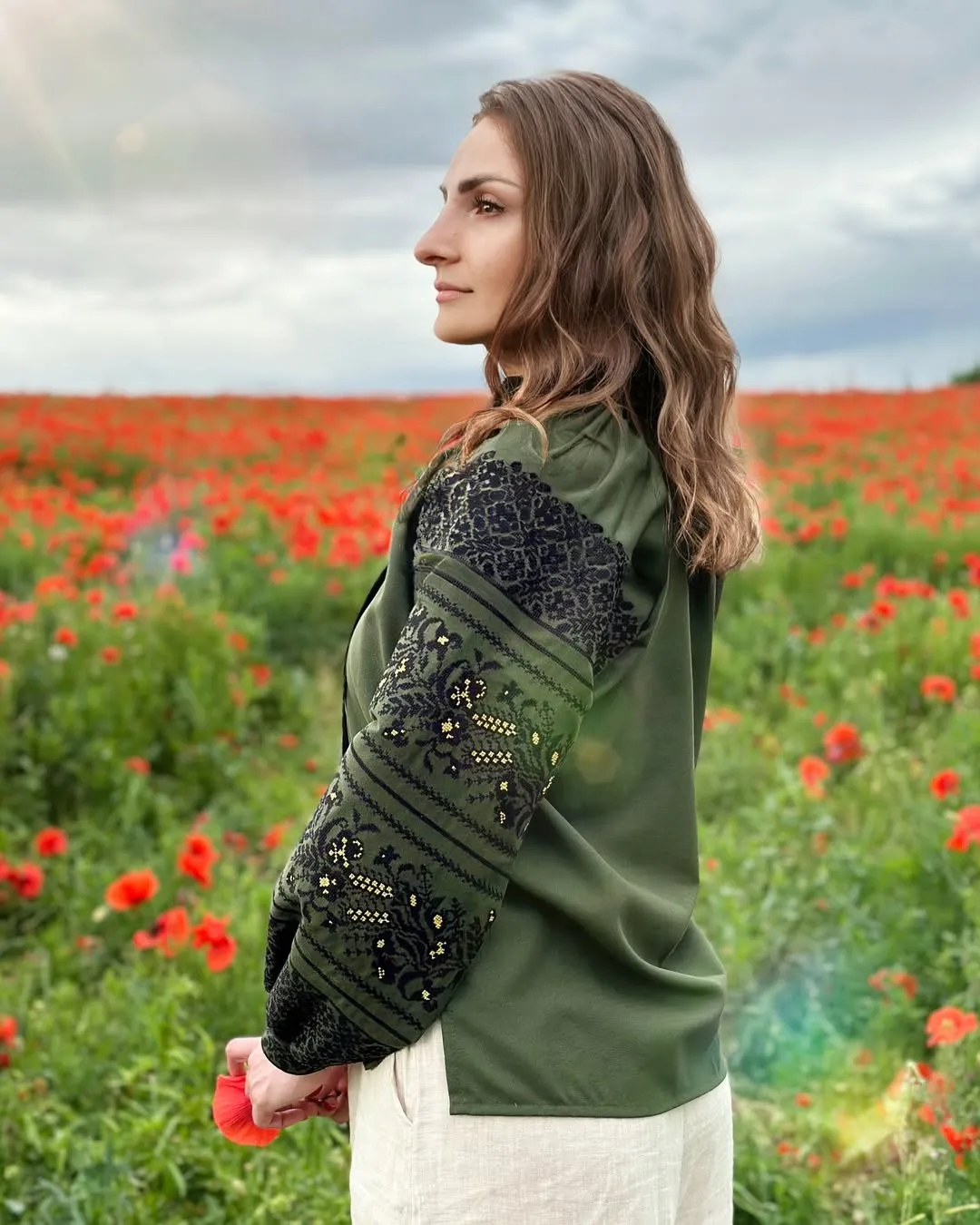Embroidered blouse for women in Ukrainian style