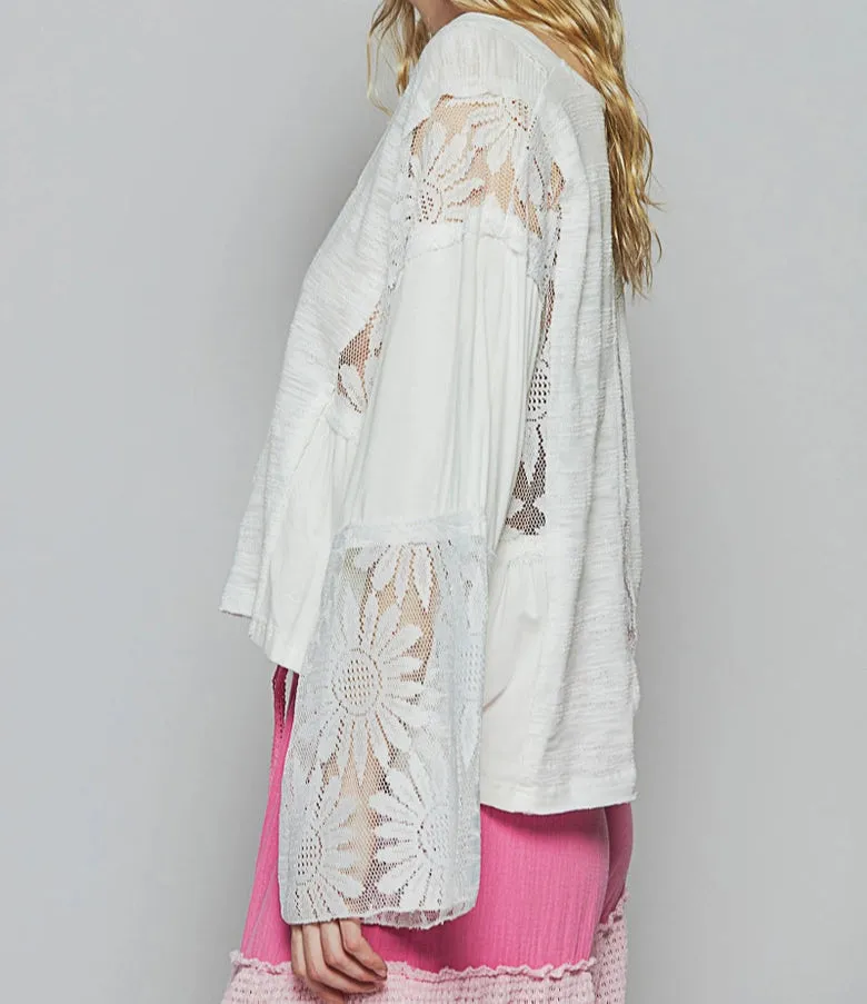 Free and Fearless Lace Top