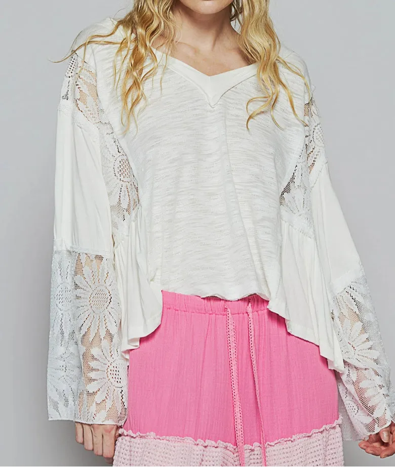 Free and Fearless Lace Top