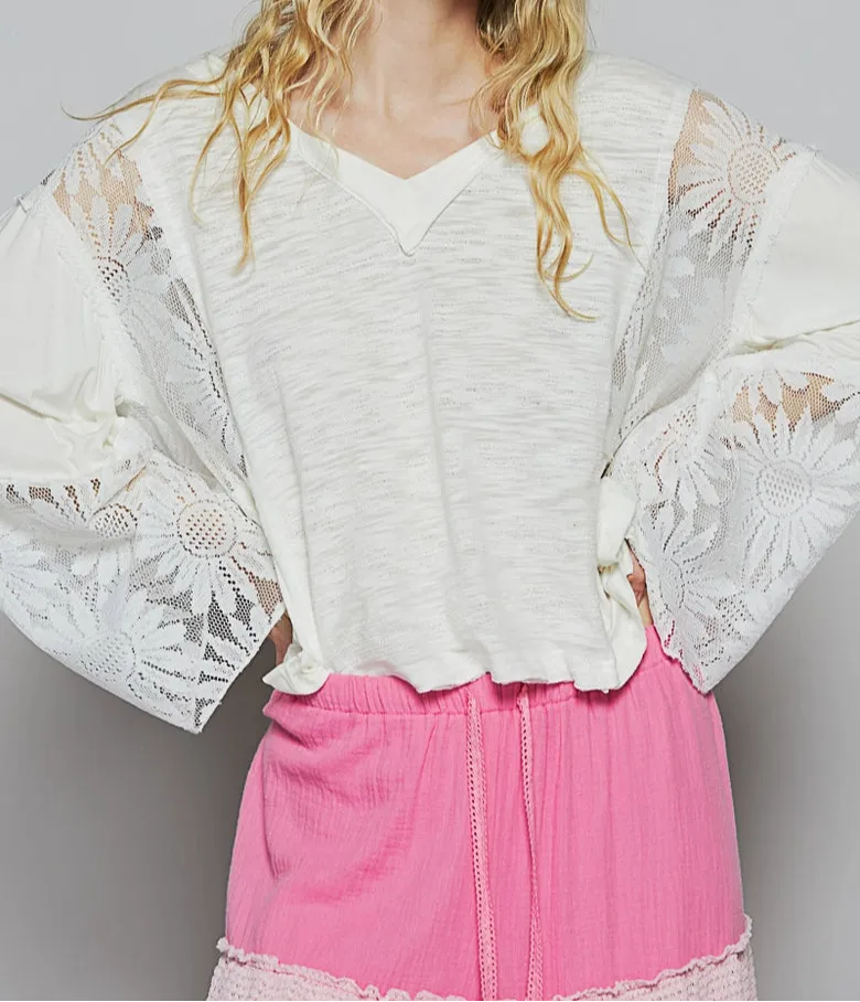 Free and Fearless Lace Top