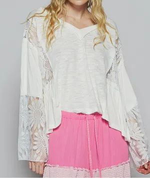 Free and Fearless Lace Top