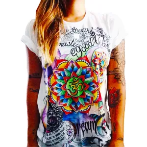 (Free Shipping) Owl Print O-Neck Short Sleeve T Shirt Women Tops (Free Shipping)