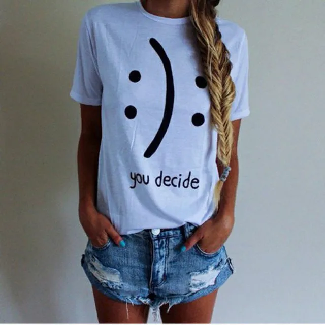 (Free Shipping) Owl Print O-Neck Short Sleeve T Shirt Women Tops (Free Shipping)