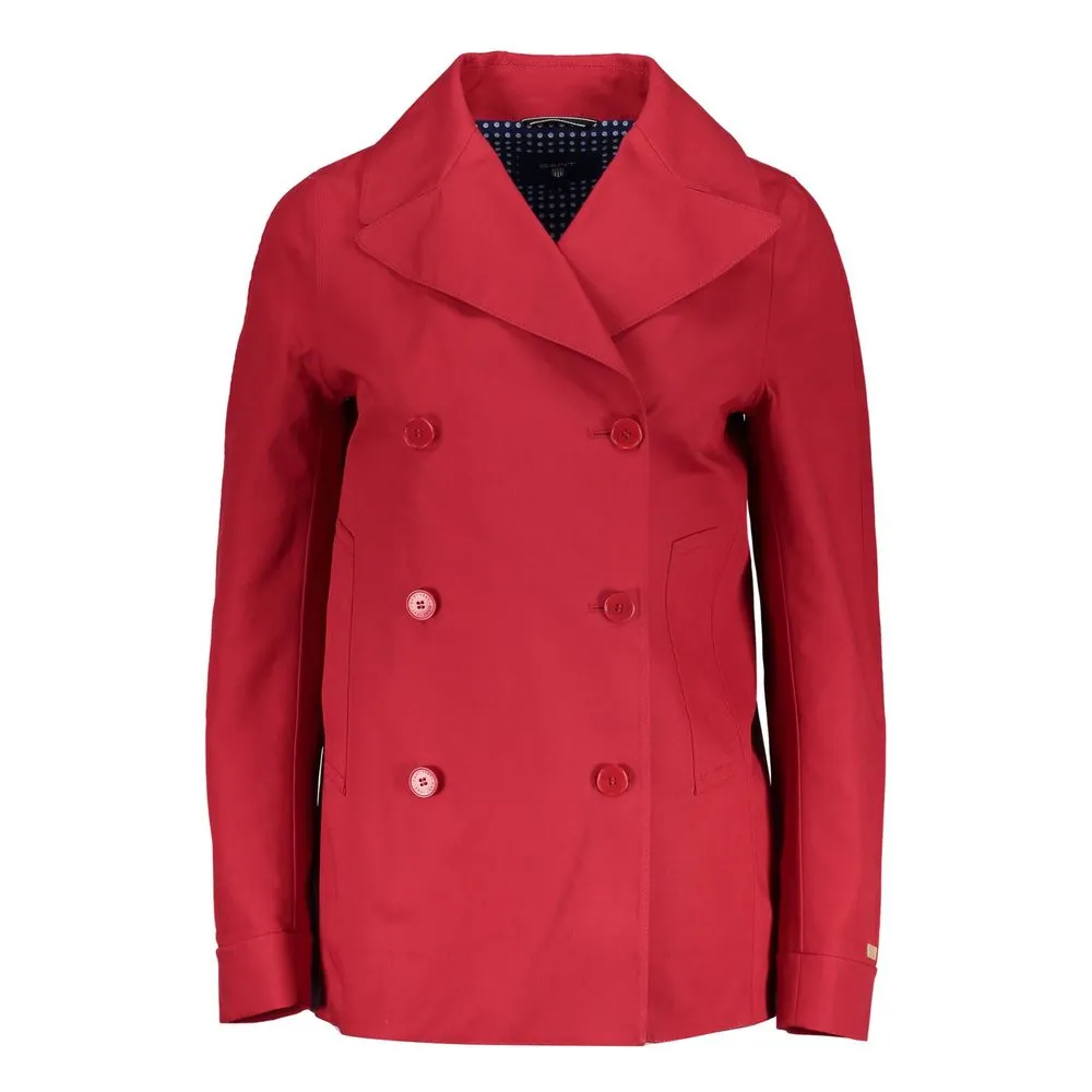 Gant Red Cotton Women Jacket