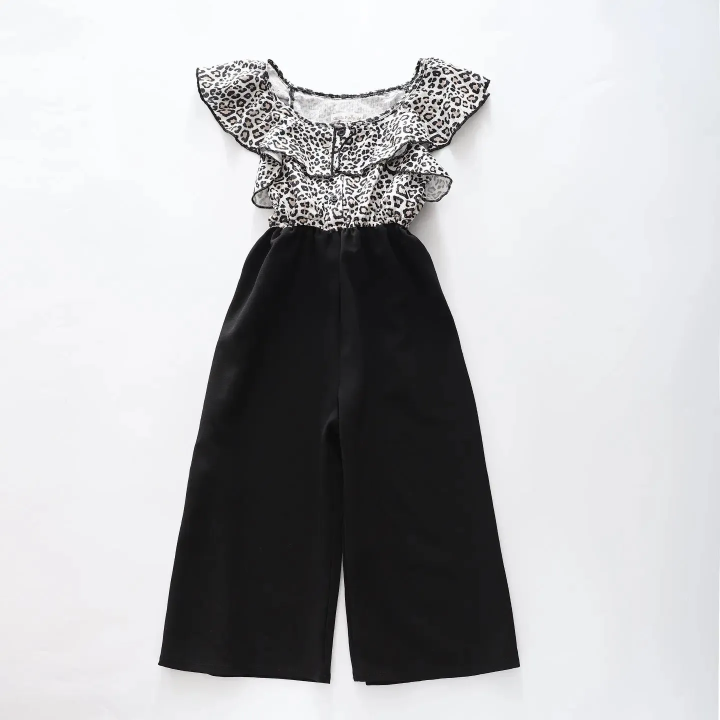 Girls Animal Print Jumpsuit