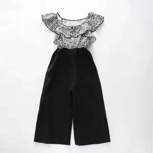 Girls Animal Print Jumpsuit