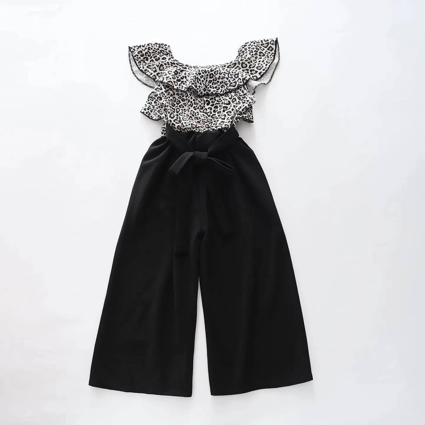 Girls Animal Print Jumpsuit
