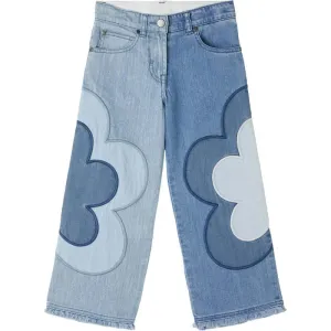 Girls Blue Flared Jeans