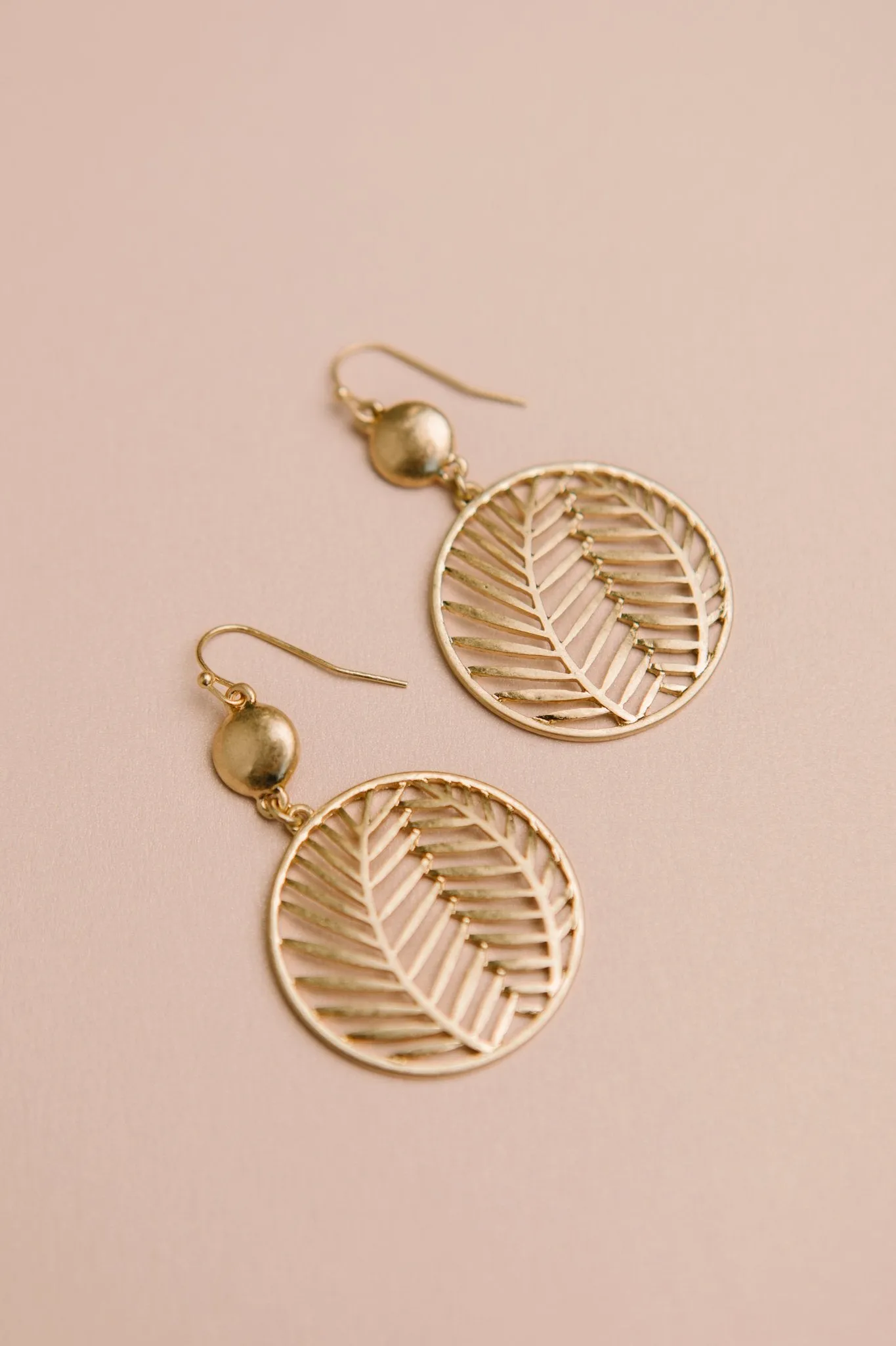 Golden Palm Earrings