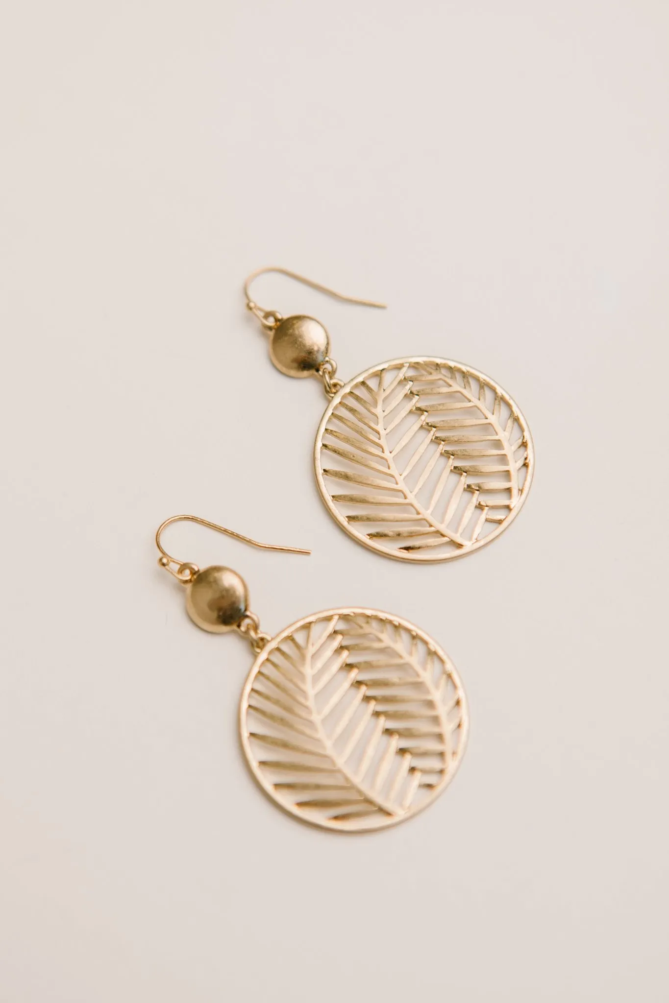 Golden Palm Earrings